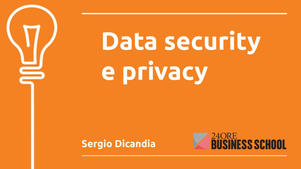 Slide iniziale Master GDPR IlSole24Ore